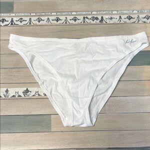 Free People White Bikini Panties • Women’s Size L